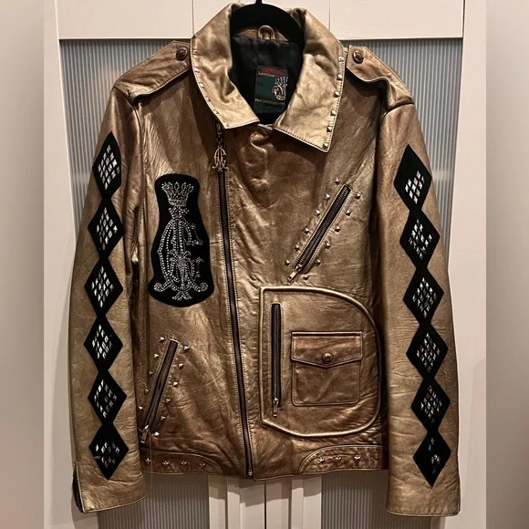 Ed Hardy Jackets Coats Ed Hardy Leather Jacket Poshmark